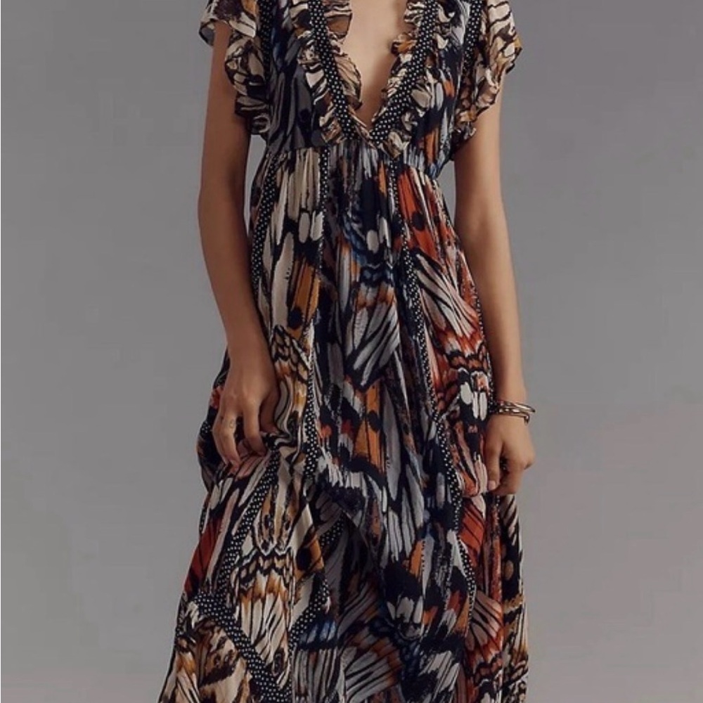 Maeve Butterfly print Maxi Dress